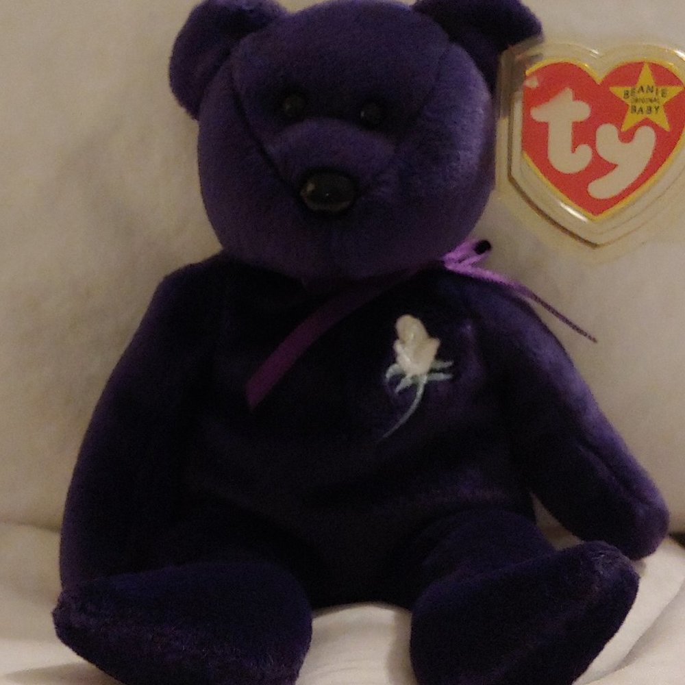 NEW Ty 1st Edition 1997 Princess Diana Beanie Baby-Very Rare